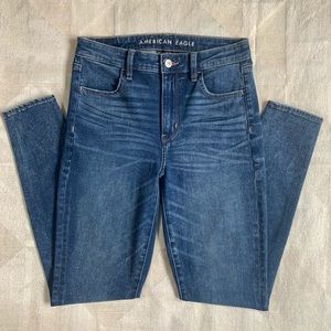 American Eagle 360 Ne(x)t Level Stretch Super Hi-Rise Jegging Medium Wash